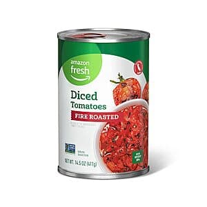 14.5-oz Amazon Fresh Fire Roasted Diced Canned Tomatoes $0.70