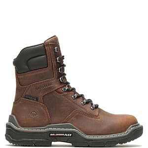 Wolverine Men's Raider DuraShocks Waterproof 8" Work Boots (Peanut) $63 + Free S/H
