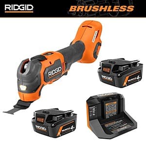 RIDGID 18V MAX Brushless Cordless Multi-Tool + 2x 4.0 Ah Batteries & Charger $149 + Free Shipping