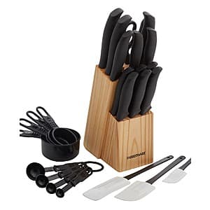 25-Piece Farberware Soft Grip Knife Set with Kitchen Tools $19.85 + Free Store Pickup
