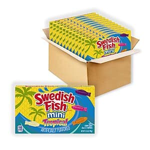 12-Pack 3.5-Oz Swedish Fish Mini Tropical Soft and Chewy Candy Boxes $8.65 w/ Subscribe & Save
