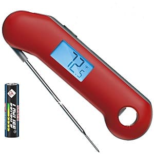 ThermoMaven Professional Digital Meat Thermometer with digital display screen and stainless steel probe.