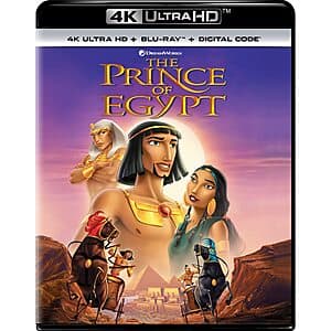 The Prince of Egypt (4K Ultra HD + Blu-ray + Digital) $11.30
