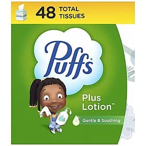 48-Count Puffs Facial Tissues (Ultra Soft or Plus Lotion) 2 for $1.50 + Free Store Pickup on $10+ Order