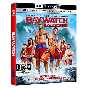 Baywatch (4K UHD + Blu-ray, Extended Cut) $10
