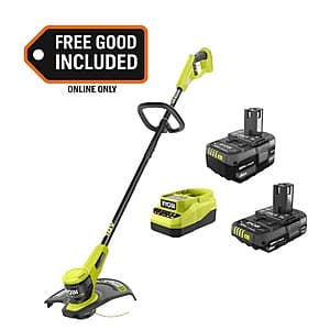 RYOBI ONE+ 13” 18V String Trimmer + 18V Starter Kit w/ 2.0 Ah, 4.0 Ah Batts & Charger $99 + Free Shipping