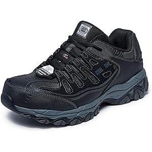 Skechers Men's Cankton Steel Toe Lace Up (Black/Charcoal) $49 + Free S&H
