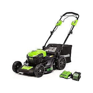 Greenworks 40V 21" Brushless Lawn Mower w/ 5.0Ah Battery & Charger $270 + Free Shipping w/ Prime