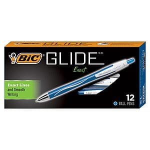 12-Count BIC Atlantis Exact Retractable Ball Pen (0.7 mm, Blue) $4.35 w/ Subscribe & Save
