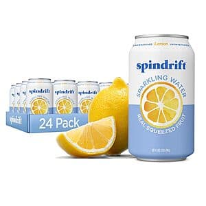 24-Pack 12-Oz Spindrift Sparkling Water (Lemon) $10.45 w/ Subscribe & Save