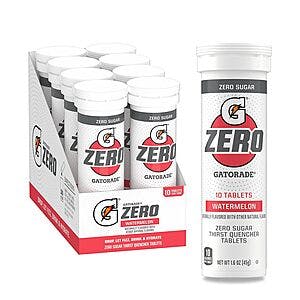 80-Count Gatorade Zero Electrolyte Tablets: Glacier Cherry $21.35, Watermelon $20.15 w/ Subscribe & Save + Free S/H