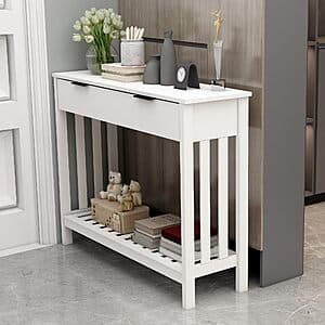 39.4" TaoHFE Narrow Entryway Console Table w/ Drawer Storage $40 + Free S&H