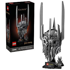 538-Pc LEGO Icons The Lord of the Rings Sauron's Helmet + $10 Kohl's Cash $60 + Free S&H