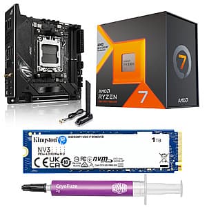 AMD Ryzen 7800X3D CPU + ASUS ROG STRIX B650E-I WIFI MB + 1TB Kingston NV3 SSD $494.95 & More + Free S&H