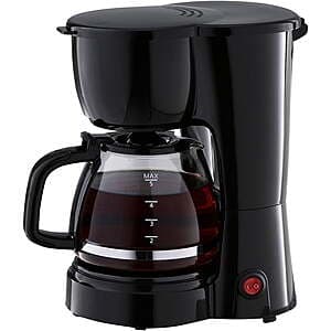 Mainstays 5-Cup Drip Coffee Maker $9
