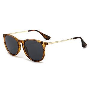 SUNGAIT vintage round polarized sunglasses with UV400 protection, available in multiple color options.