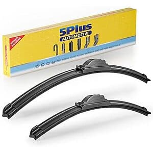 Prime Members: 2-pk 5 PLUS Windshield Wiper Blades (various sizes) $9 w/ S&S