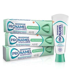 Select Accounts: 3-Pk 4-Oz Sensodyne Pronamel Daily Protection Enamel Toothpaste $11.40 w/ S&S