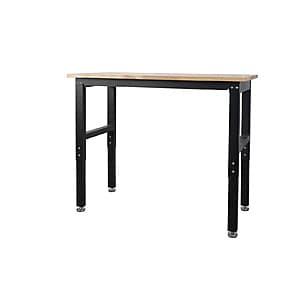 48" WORKPRO Adjustable Steel Frame Workbench w/ Wood Top $63.90 + Free S&H