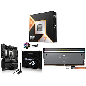Ryzen 7 9850X + ASUS ROG CROSSHAIR X870E + 64GB Corsair DDR5 6400 + Mouse + AIO Cooler $1300 + Free Shipping