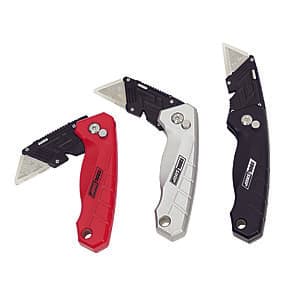 3-Pack Tool Shop Quick-Change Folding Utility Knife Set + $4 Menards Credit $7