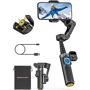 AOCHUAN Smart X3 360° Pan Rotation Gimbal Stabilizer for iPhone $37.60 + Free S&H