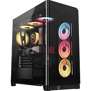 Corsair FRAME 4500X LX RGB Mid-Tower PC Case w/ 3 Pre-Installed Fans (Black) $120 + Free S/H