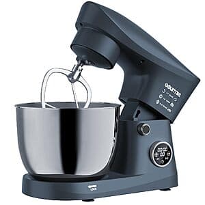 Prime Members: 5-Quart Gourmia Digital Electric Stand Mixer w/ Attachments (Grey) $68 + Free Shipping