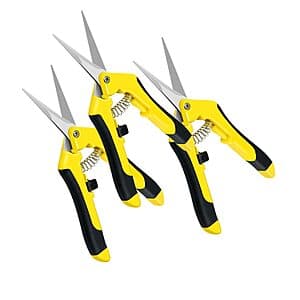 3-Pack 6.5" iPower Gardening Pruning Heavy Duty Shear $3.70 or less
