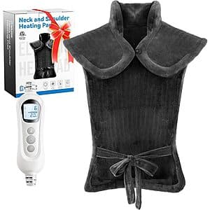 24" x 37" WUGE Weighted Heating Pad for Neck, Shoulder & Back $26 + Free S&H