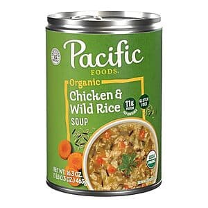 16.3-oz Pacific Foods Organic Chicken & Wild Rice Soup $1.25 w/ Subscribe & Save