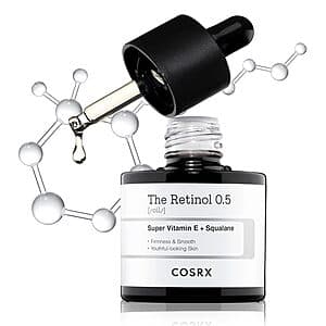 COSRX: 0.67-Oz The Retinol 0.5 Oil + 0.67-Oz The Retinol 0.1% Cream $14 w/ Subscribe & Save