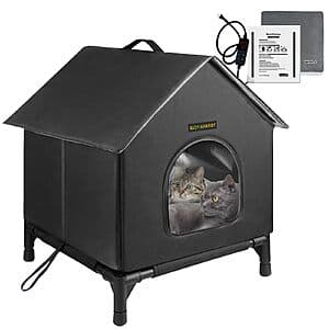 Rest-Eazzzy Heated Cat House (16.1"D x 13.3"W x 19"H, 2 Colors) $35