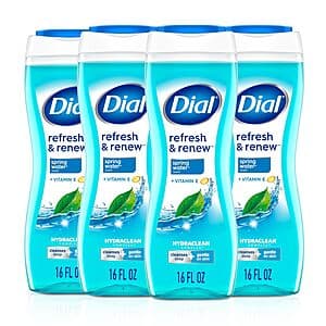 4-Pack 16-Oz Dial Body Wash (Various Scents) $11.90 w/ Subscribe & Save