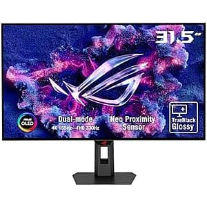32” ASUS ROG Strix XG32UCWG 4K OLED Dual-Mode Gaming Monitor $799 + Free S&H