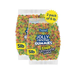 2-Pack 5-lb Jolly Rancher Gummies Candy (Sour Lemonade Stand) $19.90 + Free Shipping