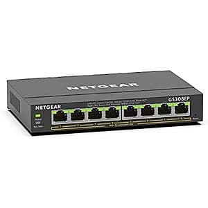 Netgear 8-Port PoE Gigabit Ethernet Plus Switch $60 + Free Shipping