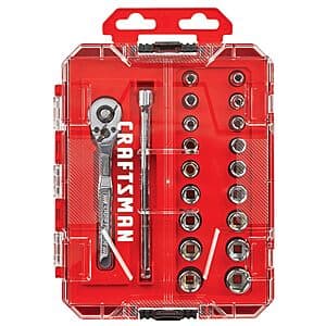 20-Piece Craftsman 1/4" Drive Mechanics Tool Set $20