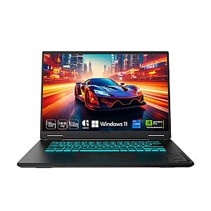 Gigabyte Gaming A16 Laptop: i7-13620H, 16" 1200p 165Hz, RTX 4050, 16GB DDR5 $600 + Free Shipping