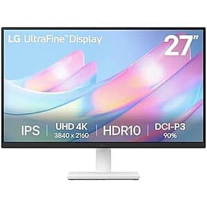 27" LG UltraFine 4K UHD 60Hz HDR10 IPS Monitor $177 + Free S&H