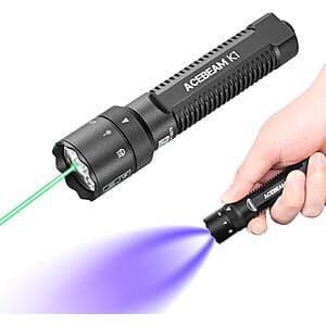 1000 Lumens Acebeam K1 3-in-1 EDC Flashlight w/ Laser, UV & White LED $30.60 + Free S&H