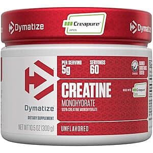 Prime Members: 60-Servings Dymatize Creatine Monohydrate Powder (Unflavored) $12.20 w/ S&S + Free S&H