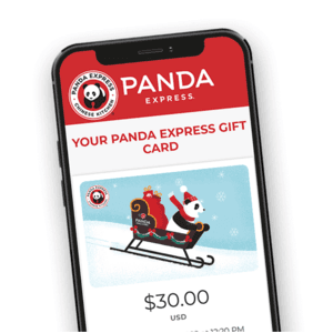 Panda Express: Savings on Gift Cards 20% Off when you Buy 3+ ($30 minimum)