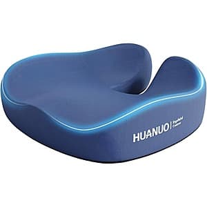 HUANUO Ergonomic U-Shaped Cool Gel Seat Cushion $15
