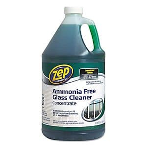 1-Gallon Zep Commercial Ammonia Free Glass Cleaner Concentrate $5