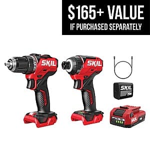 SKIL 12-Volt 2-Tool Brushless Drill Driver + Impact Driver w/ Battery & Charger $50 + Free Shipping