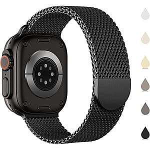 42-49mm Sunnywoo Stainless Steel Mesh Magnetic Apple Watch Band $8