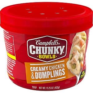 15.25-Oz Campbell's Chunky Soup Bowl (Creamy Chicken & Dumplings) $1.55 w/ Subscribe & Save & More