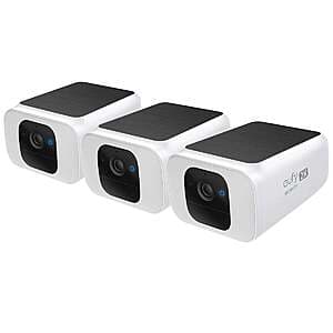 Refurb: 3-Pk eufy SoloCam S230 2K Outdoor Solar Spotlight Cameras $95 + Free S&H