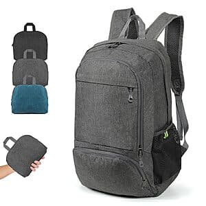 25L TANTOMI Ultra Lightweight Foldable Backpack (Various Colors) $12